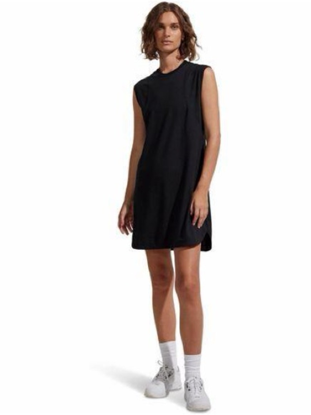NWOT Varley Naples Black Sleeveless Mini Dress Size Small